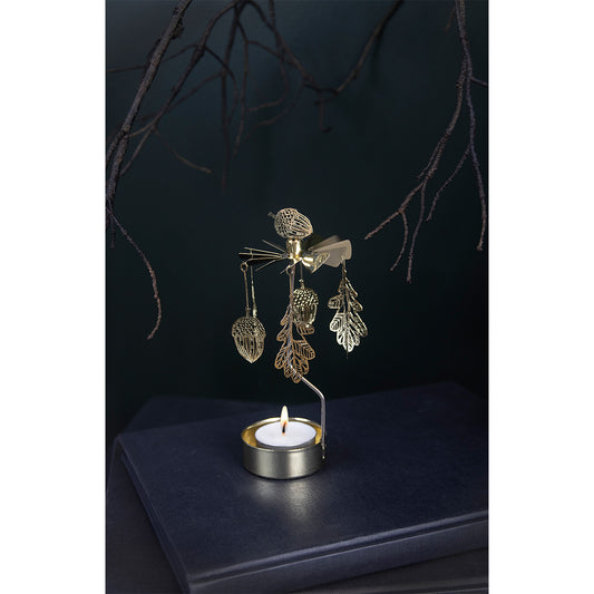 Rotary Candle Holder - Oak