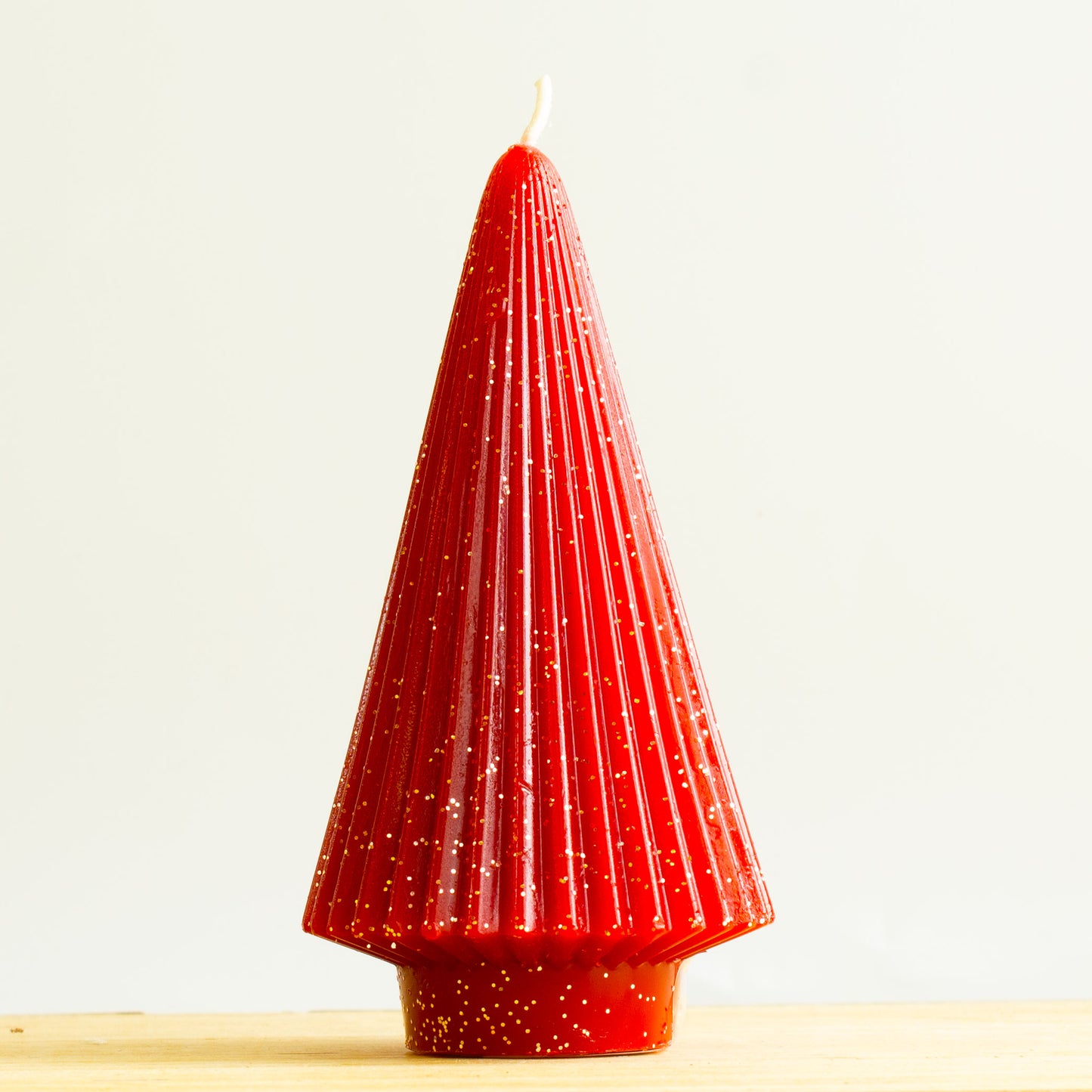 Candle Glitter Tree Red - Small