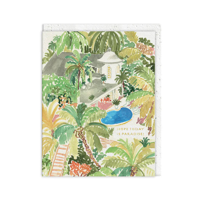 Greeting Card with Plantable Envelope - Paradise