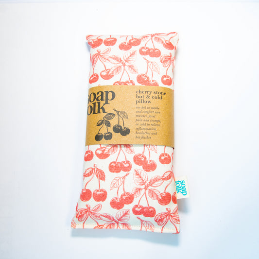 Cherry Stone Pillow - Red