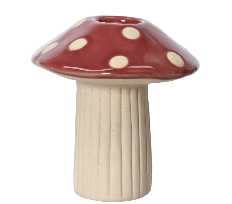 Mushroom Candlestick Holder - Tall