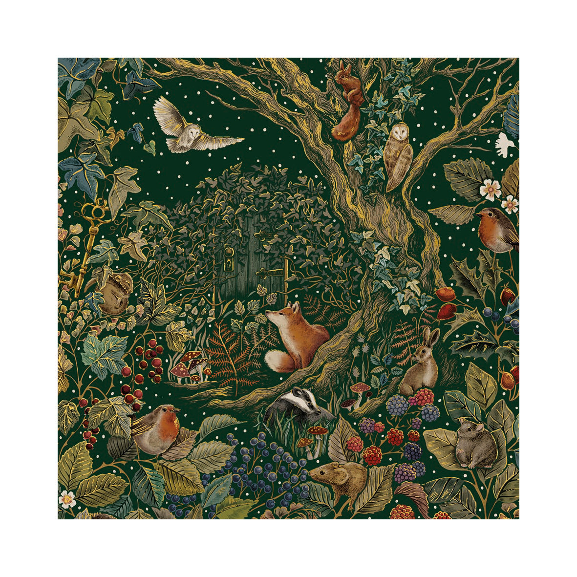 Secret Garden Luxury Christmas Cards - Pack of 8