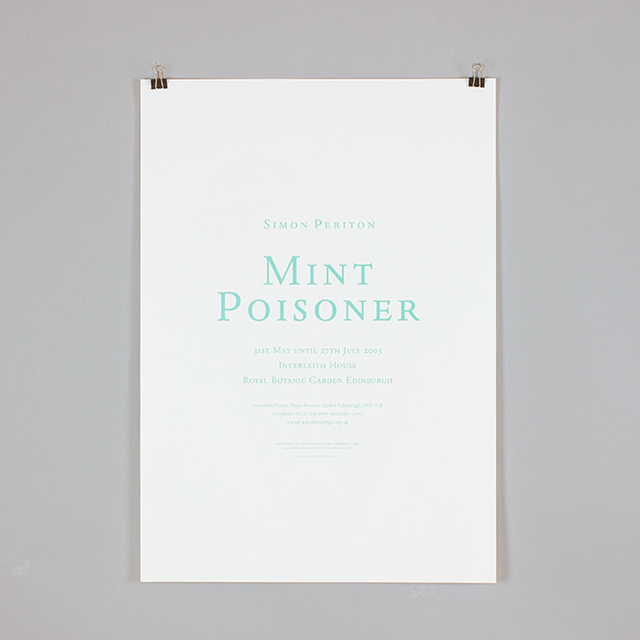 Mint Poisoner by Simon Periton – The Botanics Shop at Royal Botanic ...