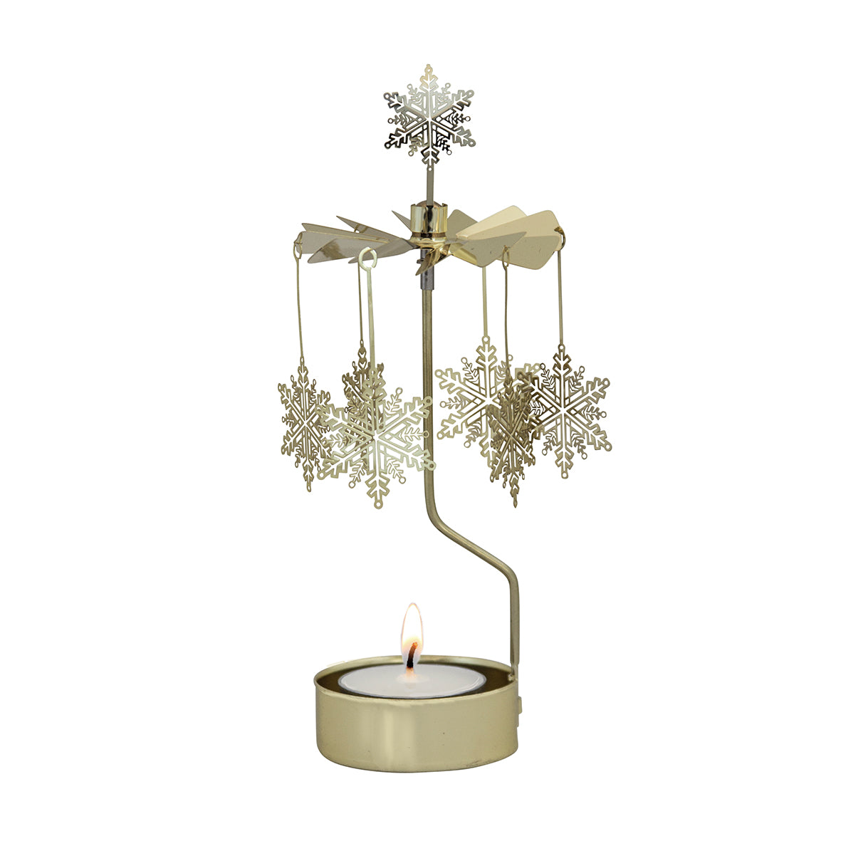 Rotary Candle Holder - Snowstar