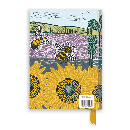 Kate Heiss: Sunflower Fields 2026 Luxury Diary - Page to View with Notes