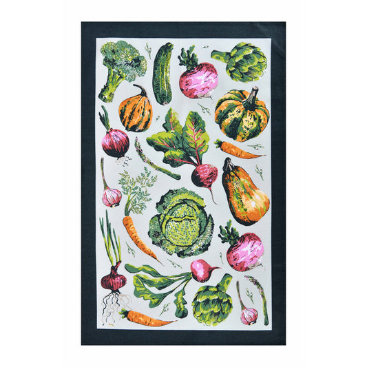 Cotton Tea Towel - Vegetable Medley