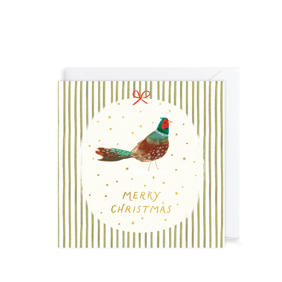 Christmas Cards Pack of 10 - Cosy Cottage &amp; Pheasant