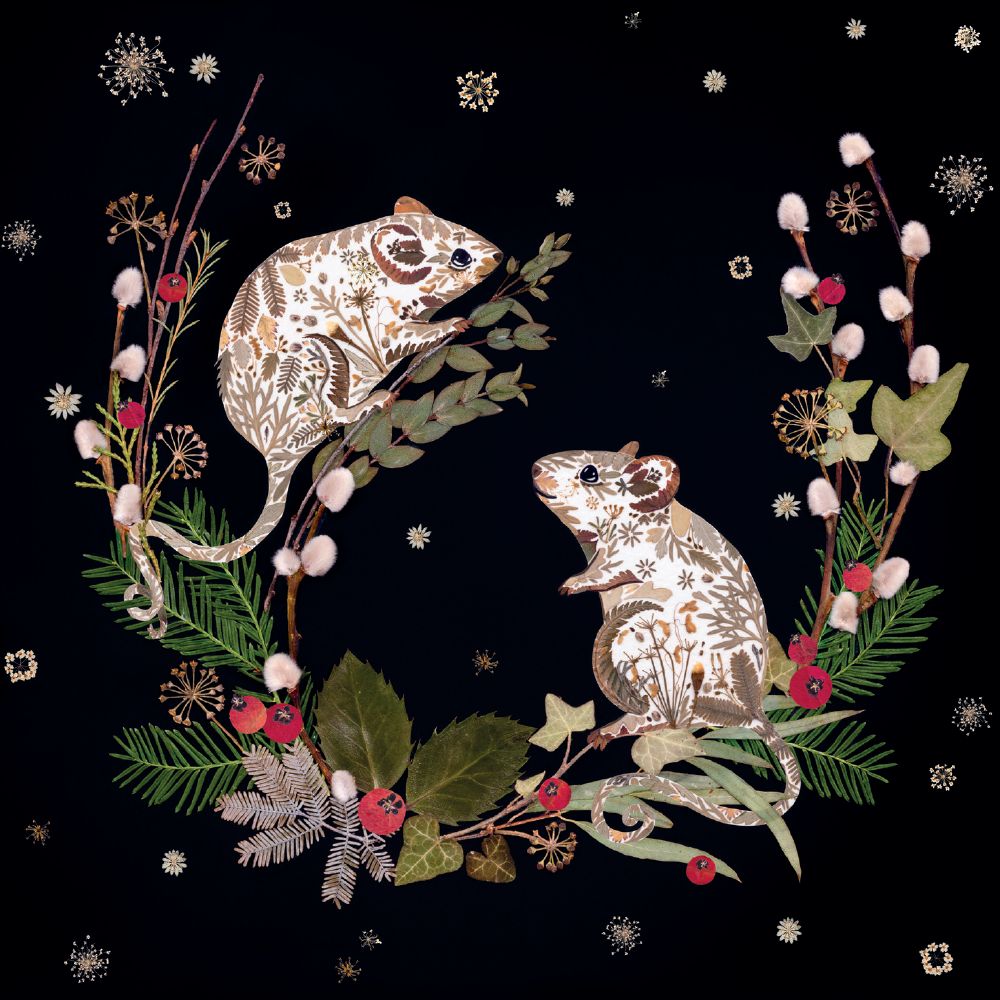 Winter Mice Christmas Cards - Pack of 8