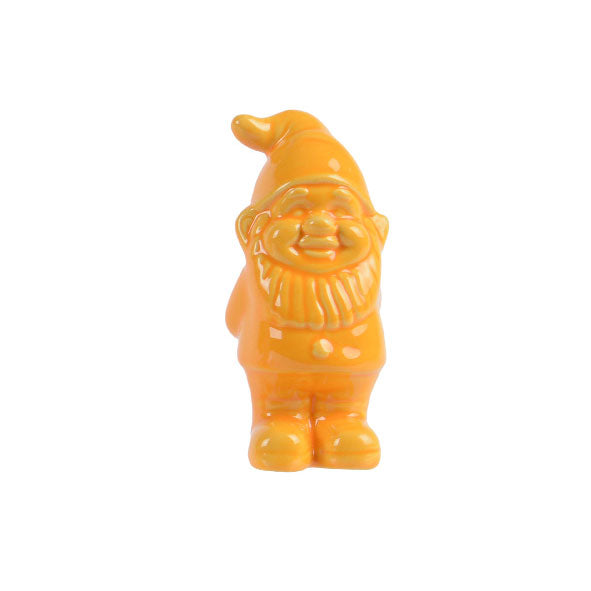 Small Ceramic Gnome - Yellow