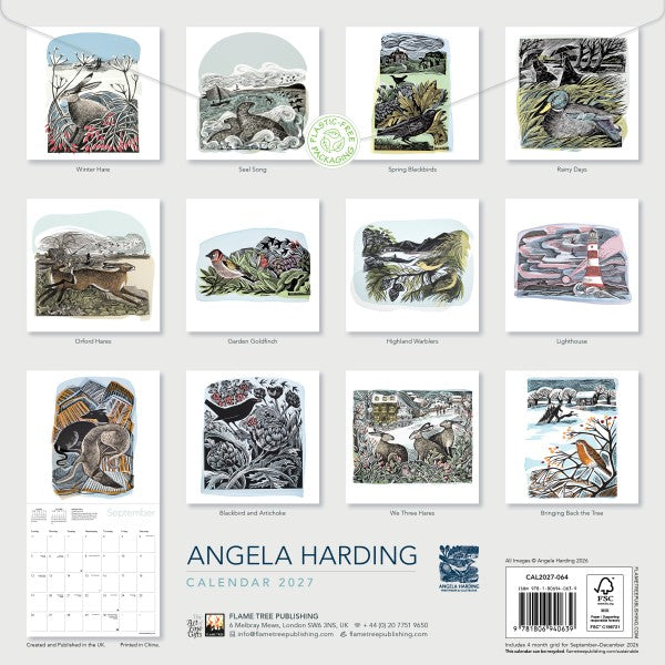 Angela Harding Wall Calendar 2027