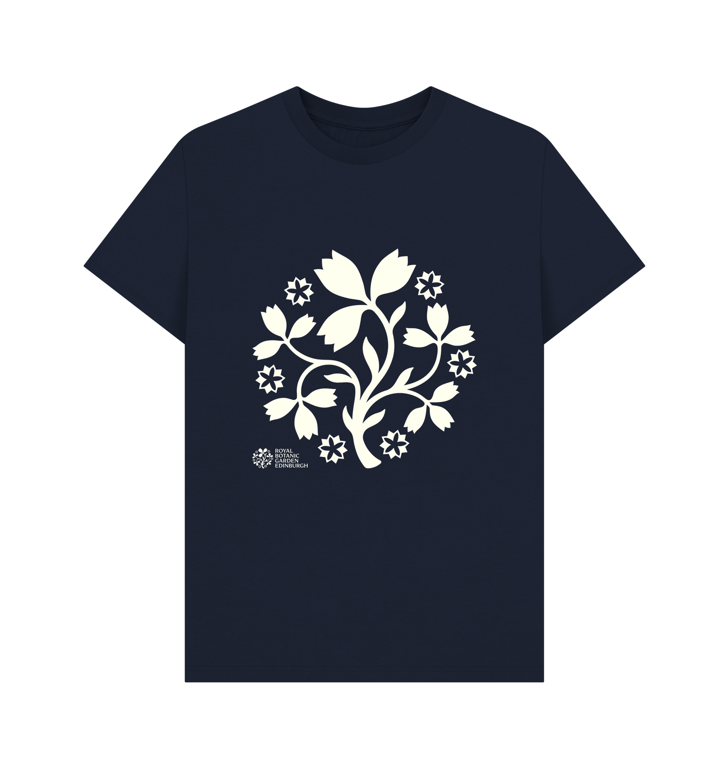 Navy Blue Printed T-shirt Front