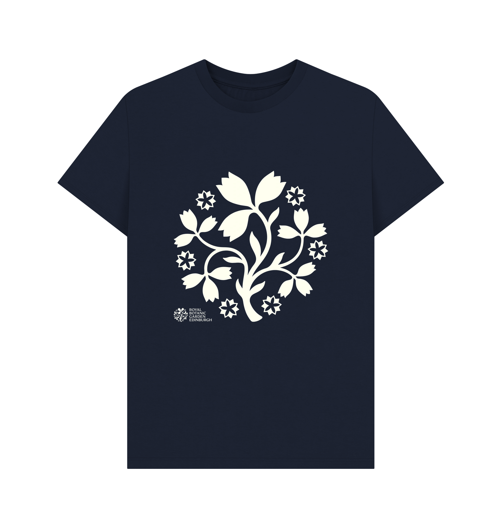 Navy Blue Printed T-shirt Front