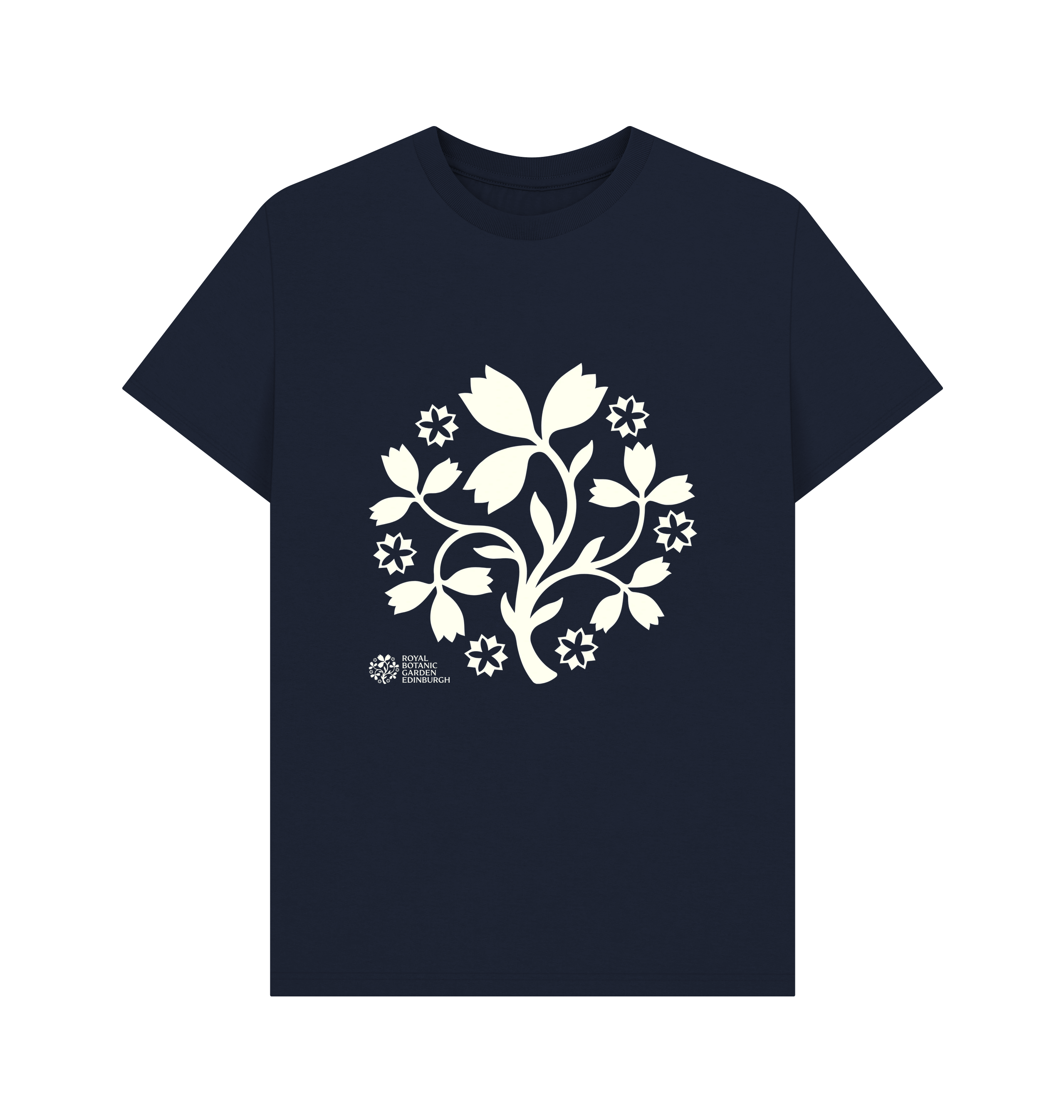 Navy Blue Printed T-shirt Front