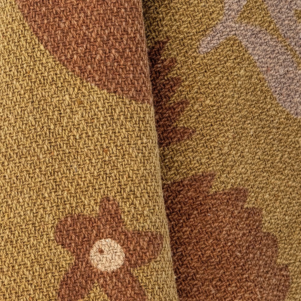 Lark Yellow Recycleld Cotton Throw