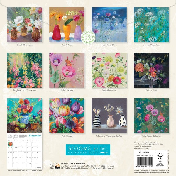 Blooms by Nel Whatmore Wall Calendar 2027