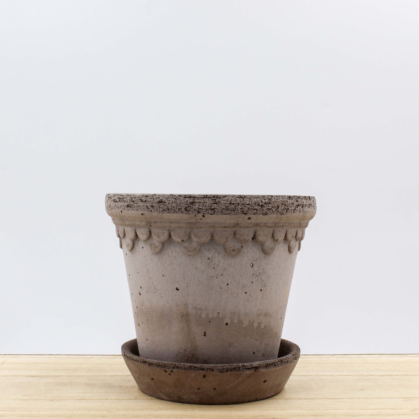 Copenhagen Terracotta Pot and Saucer 14cm