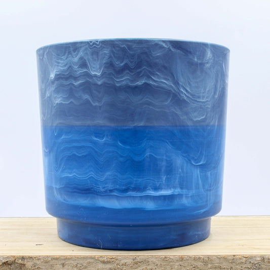 Ocean Plastic Plant Pot - Navy Blue 20cm