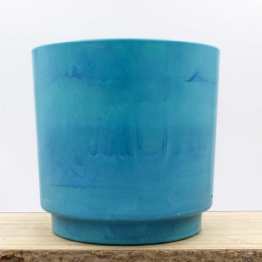 Ocean Plastic Plant Pot - Blue 20cm