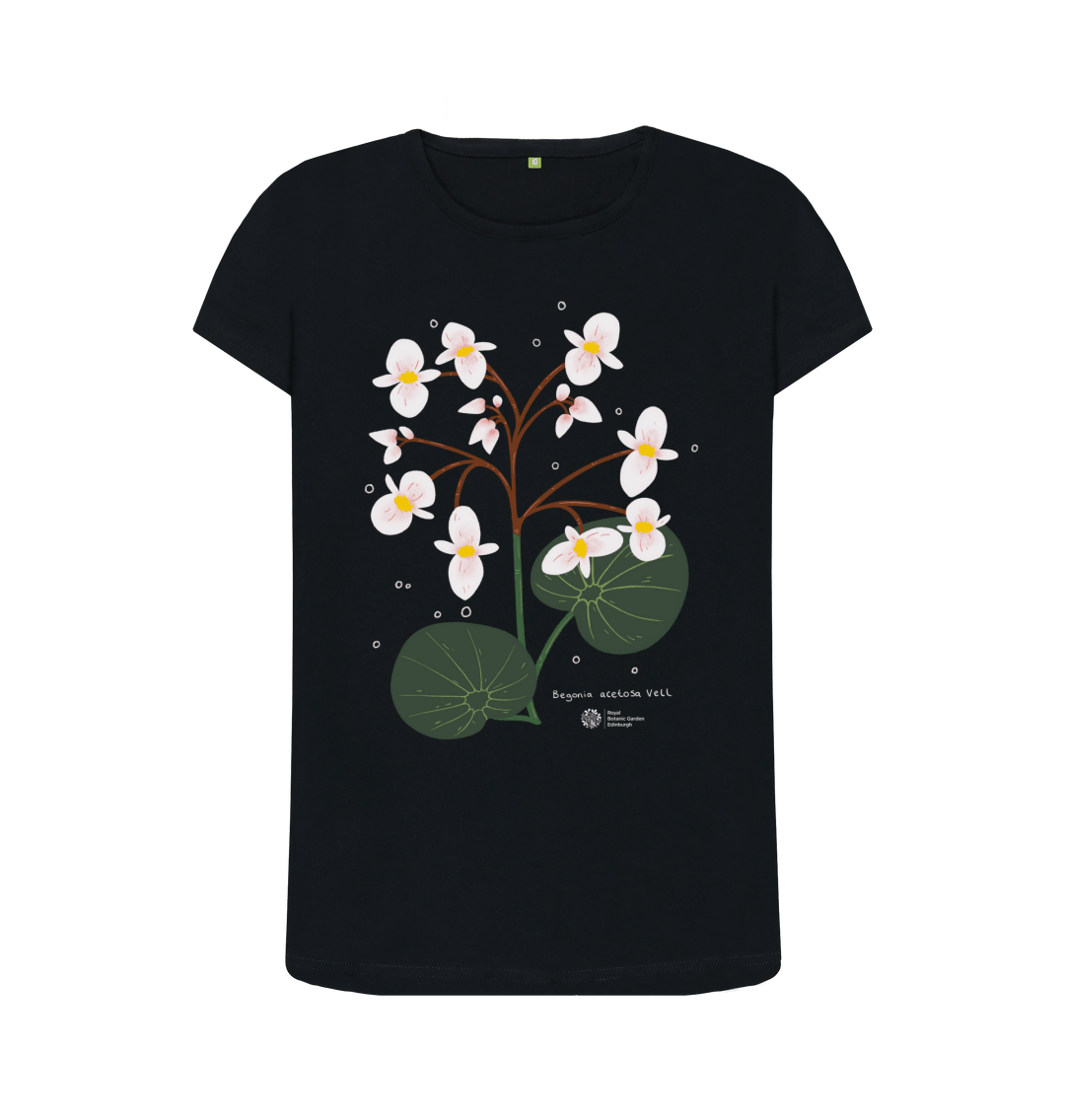Black Printed T-shirt Front
