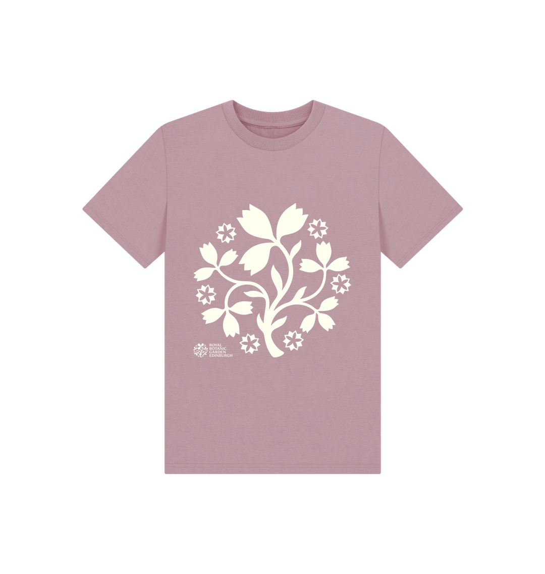 Mauve Printed Kids T-Shirt