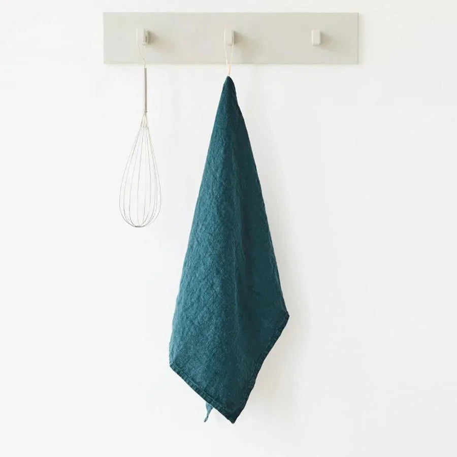 Linen Tea Towel - Deep Water