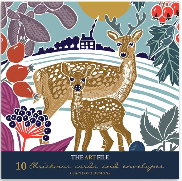 Hare & Deer 10 Pack Christmas Cards