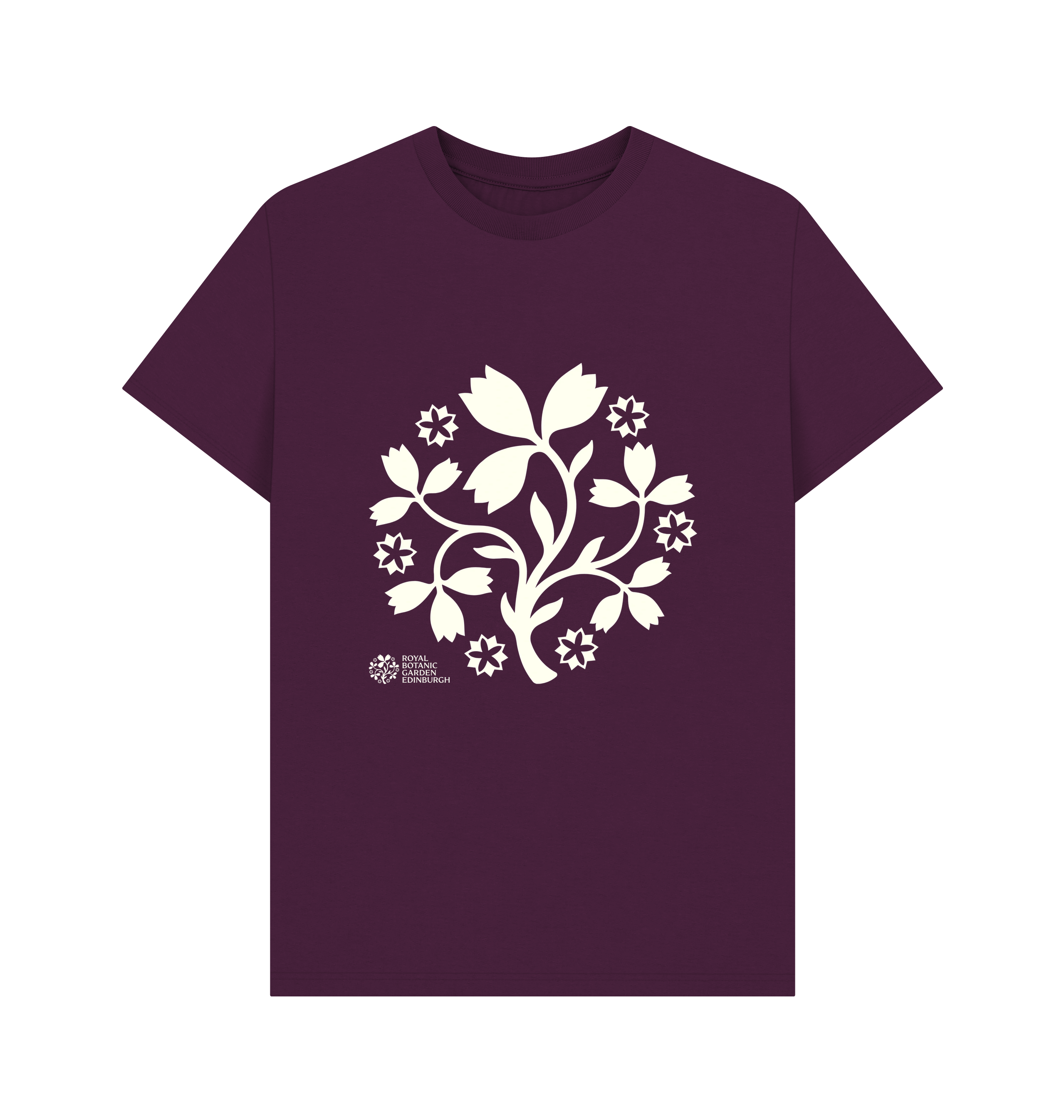Purple Printed T-shirt Front