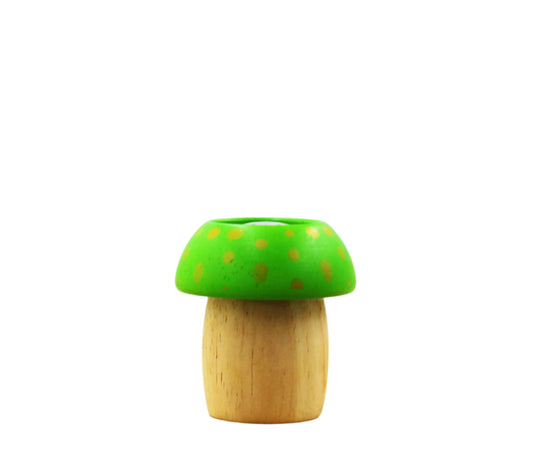 green toy kaleidoscope mushroom