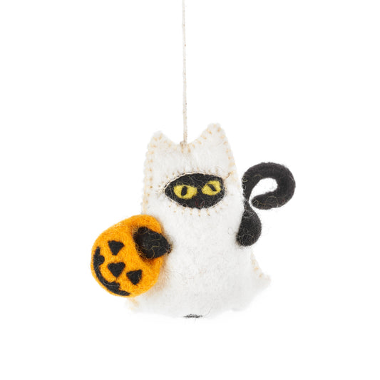 Felt Boo! Cat Handing Decoration