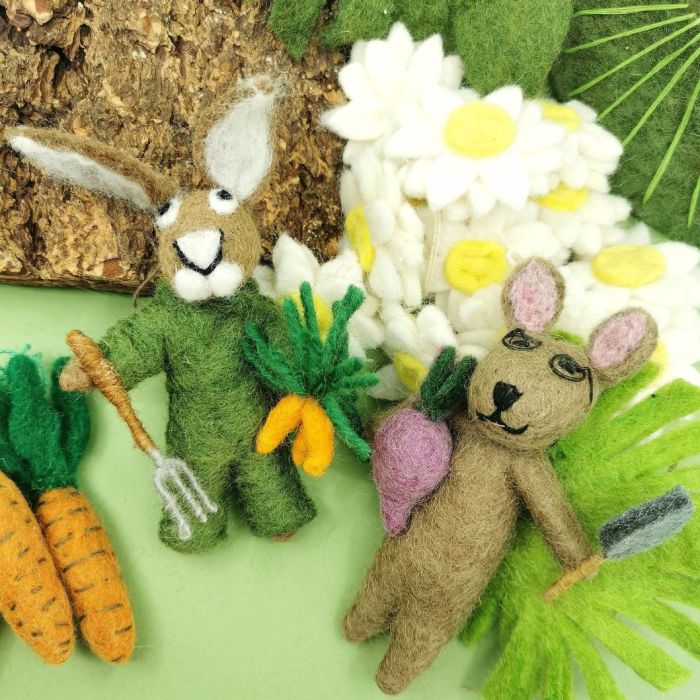 Gordon the Gardening Hare Hanging Decoration
