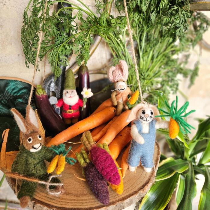 Gordon the Gardening Hare Hanging Decoration