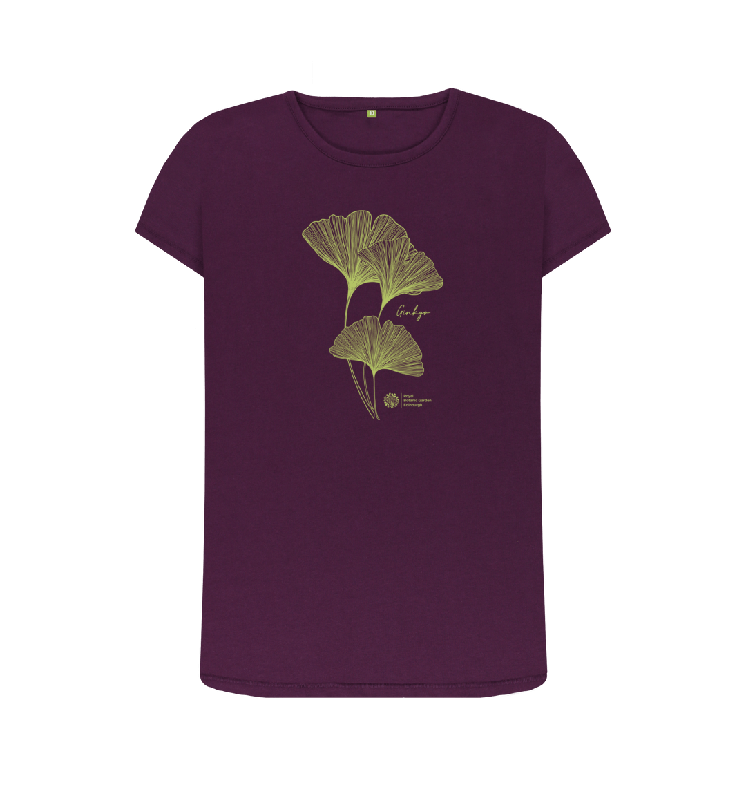 Purple Printed T-shirt Front