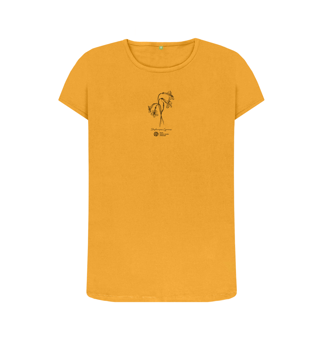 Mustard Printed T-shirt Front