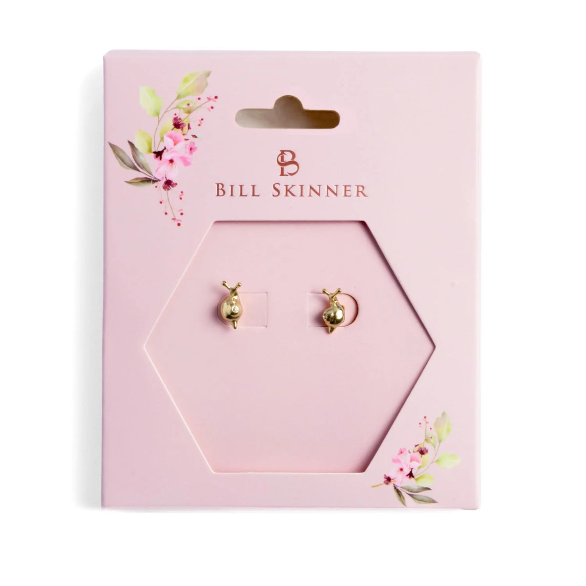 Bill Skinner - Gold Snail Stud Earrings