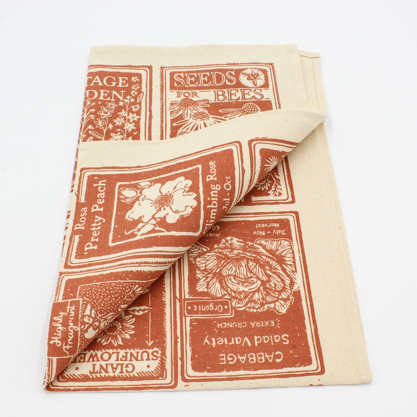 Cotton Tea Towel - Seed Packets