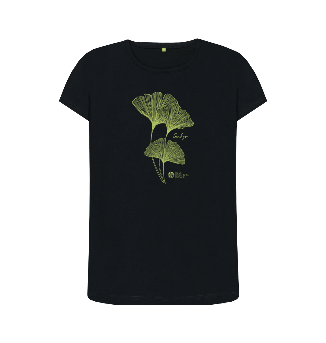 Black Printed T-shirt Front