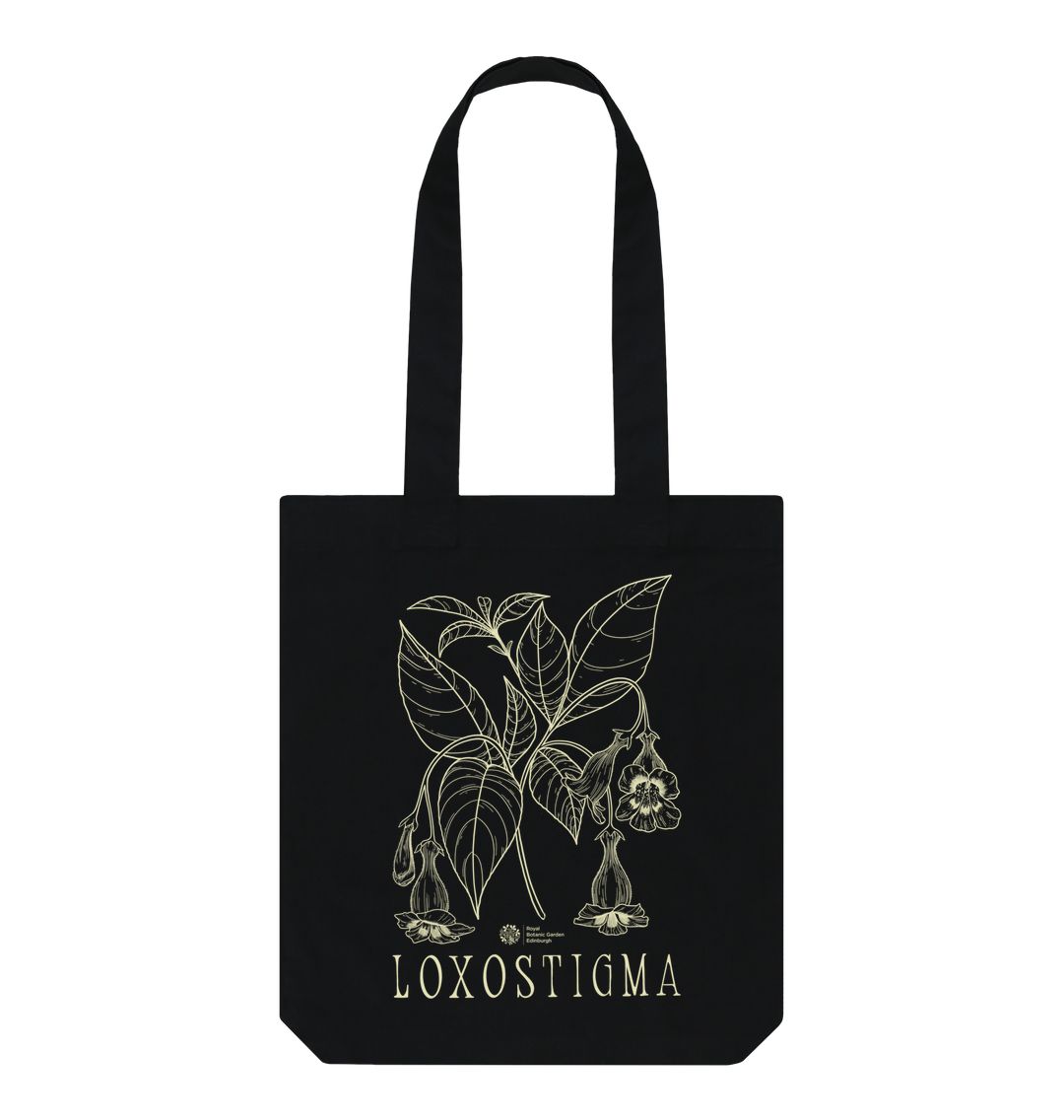 Black Loxostingma Tote Bag