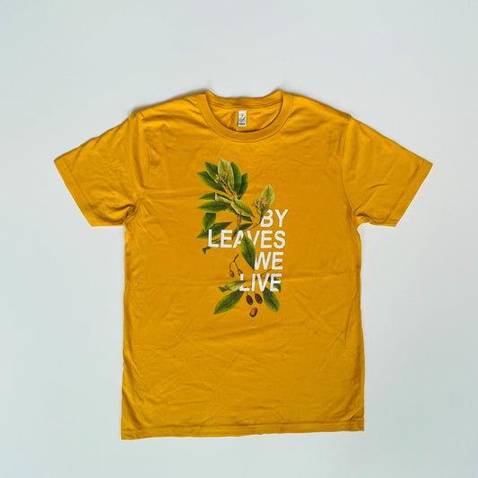 'By Leaves We Live' T-Shirt - Yellow