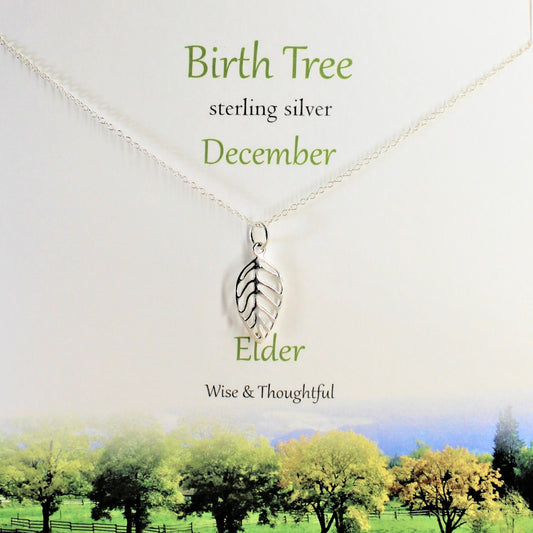 Birth Tree Pendant December - Elder