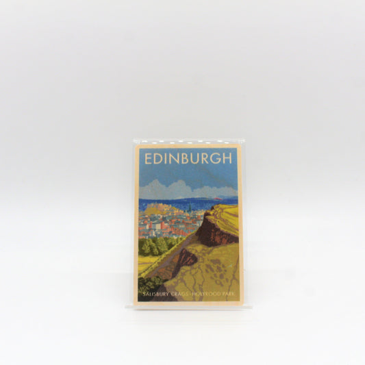 Wooden Postcard: Edinburgh Salisbury Crags