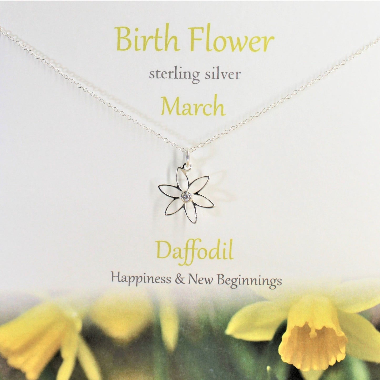 Birth Flower Pendant March - Daffodil
