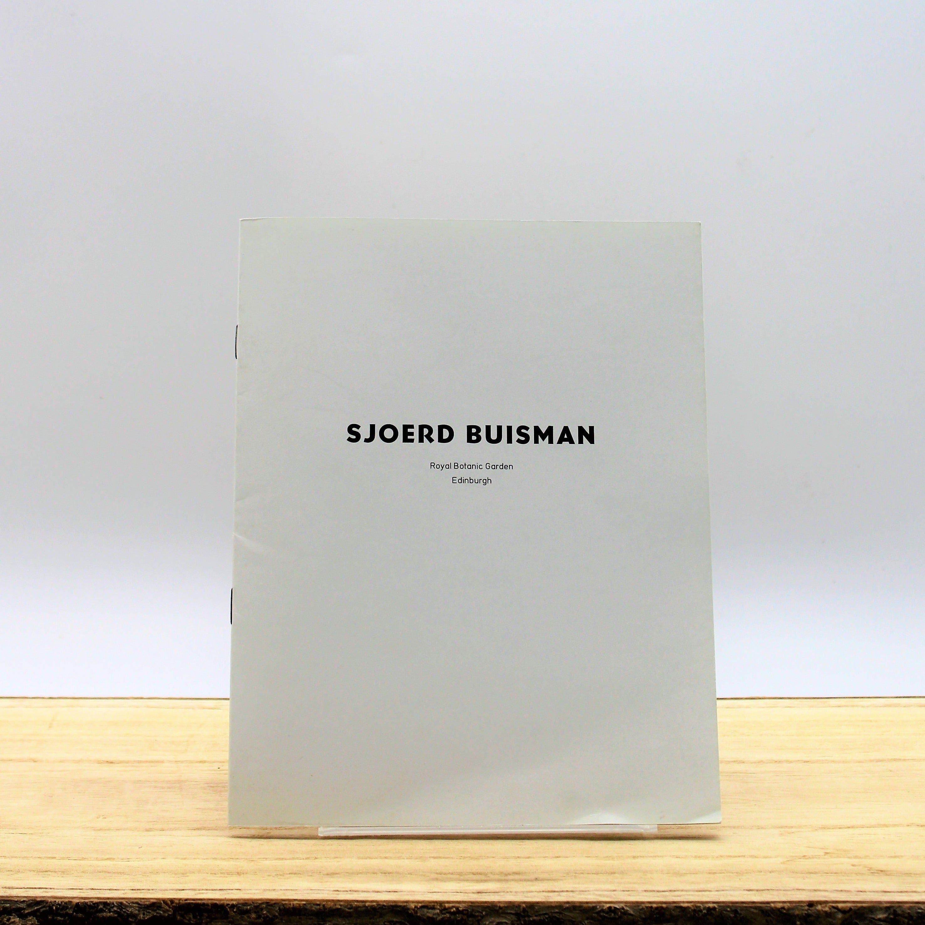 A white catalogue cover with the text 'Sjoerd Buisman' printed on it.
