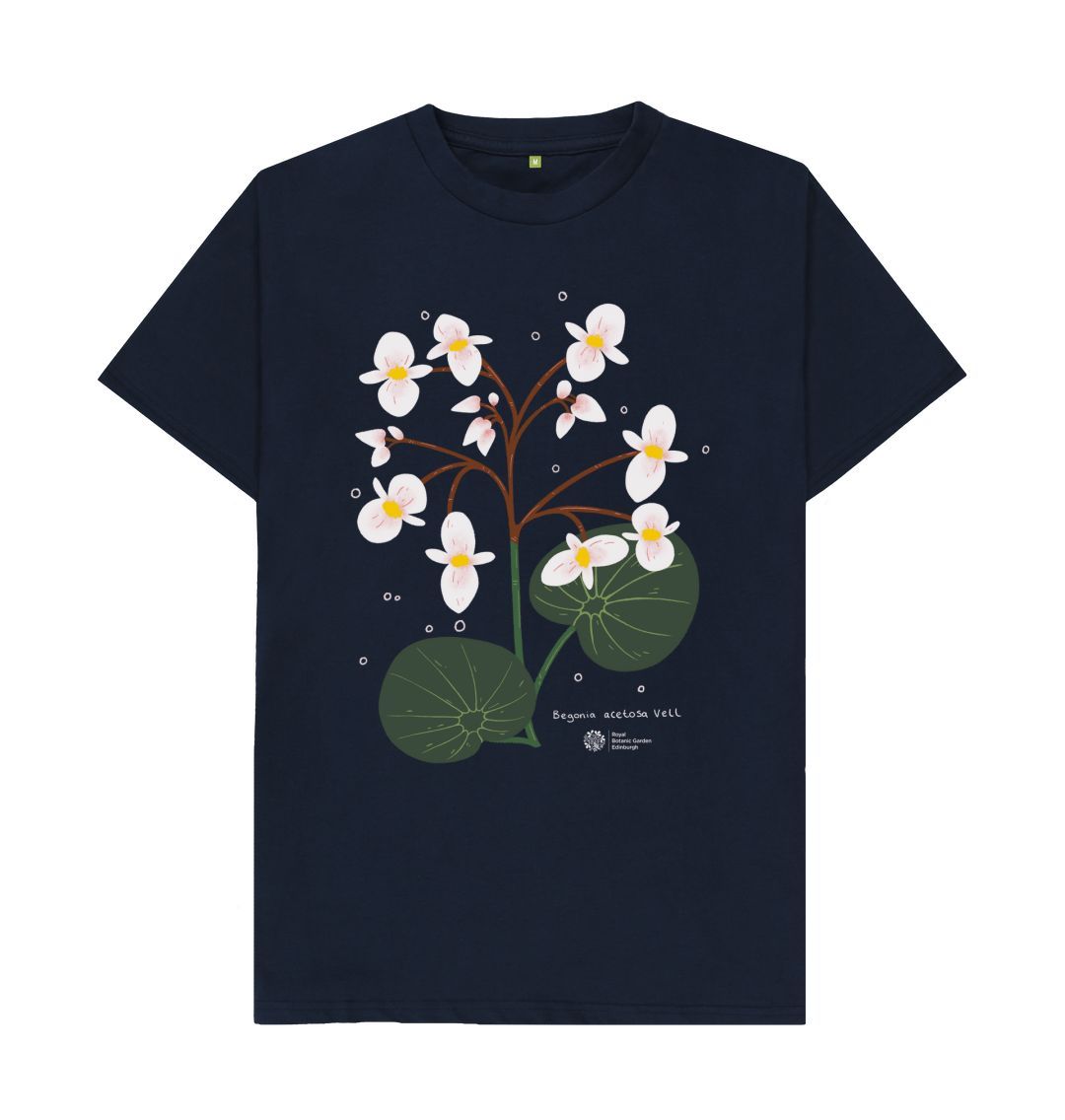 Navy Blue Begonia Acetosa Vell Unisex T-shirt