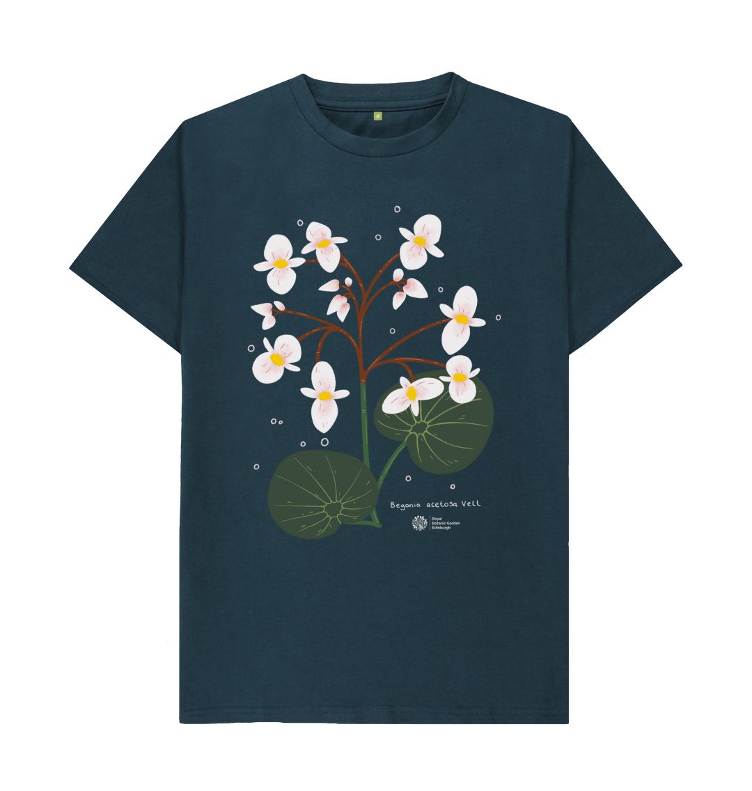 Denim Blue Begonia Acetosa Vell Unisex T-shirt